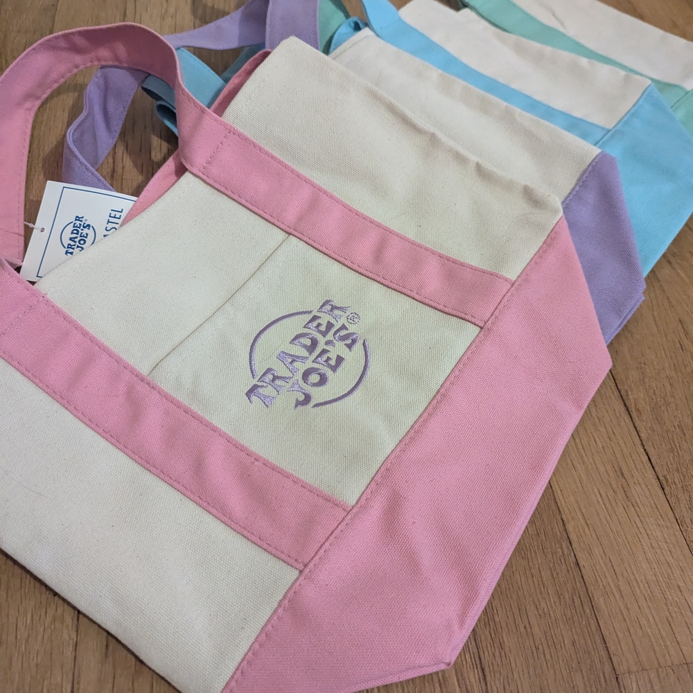 Trader Joe's Pastel Mini Tote - Limited Edition